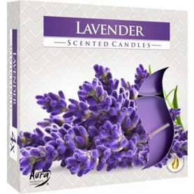 BISPOL vonné čajové svíčky Lavender 4 ks