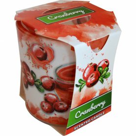 ADMIT VERONA Svíčka ve skle Cranberry 90 g
