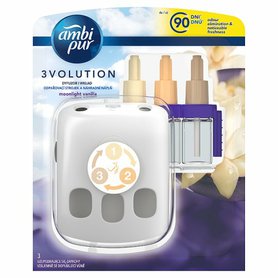 AMBI PUR 3volution sada Odpařovací strojek + náplň Moonglight Vanilla 3x20ml