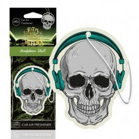 AROMA Papírová visačka Dia de los muertos - Headphones skull