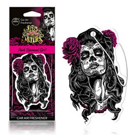 AROMA Papírová visačka Dia de los muertos - Pink diamond girl