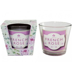 AROME Svíčka ve skle French Rose 120 g