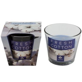 AROME Svíčka ve skle Fresh Cotton 120 g