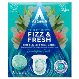 ASTONISH Fizz & Fresh Čistící tablety do WC Eucalyptus fresh 8x25g