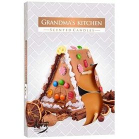AURA vonné čajové svíčky Grandma's Kitchen 6 ks