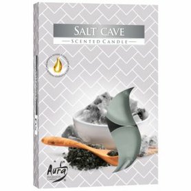 AURA vonné čajové svíčky Salt Cave 6 ks
