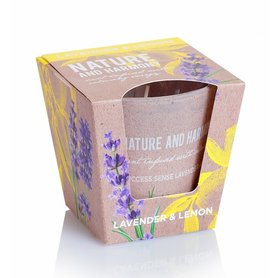 BARTEK CANDLES svíčka ve skle Nature & Harmony - Lavender & Lemon 115 g