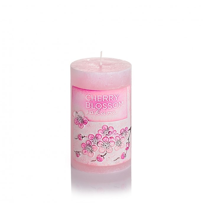 BARTEK CANDLES Svíčka válec Cherry blossom Sakura 60x100 mm