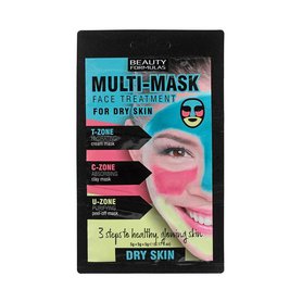 BEAUTY FORMULAS Multi-mask Pleťové masky pro suchou pleť 3x5g