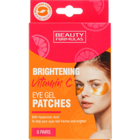 BEAUTY FORMULAS Rozjasňující gelové pásky pod oči s vitaminem C 6 párů
