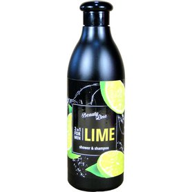 BEAUTY LINE Pánský sprchový gel a šampon Lime 500 ml