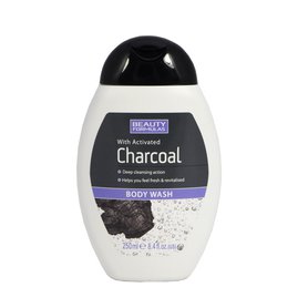 BEAUTY FORMULAS Charcoal Sprchový gel s aktivním uhlím 250 ml