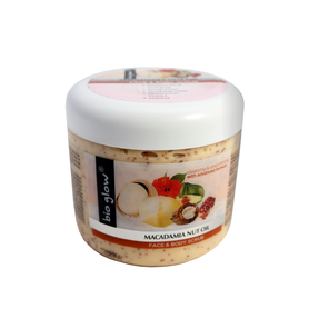 BIO GLOW Tělový peeling Macadamia Nut Oil 300 ml