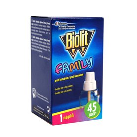 BIOLIT Family náplň do elektrického odpařovače proti komárům 27 ml