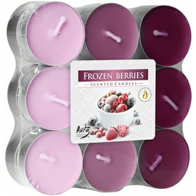 BISPOL vonné čajové svíčky Frozen Berries 18 ks