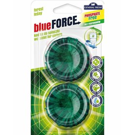 GENERAL FRESH blue force Tablety do WC splachovače Forest 2x40g