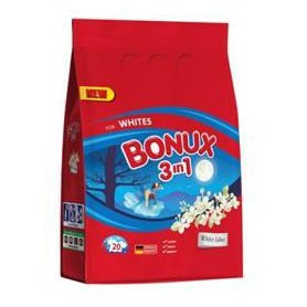 BONUX Prací prášek na bílé prádlo White Lilac 1,5 kg