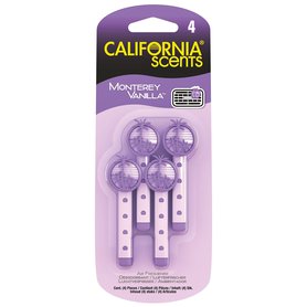 CALIFORNIA SCENTS Vonné kolíčky do auta - palmičky Monterey Vanilla 4ks