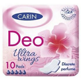 CARIN Vložky Deo ultra Wings 10 ks