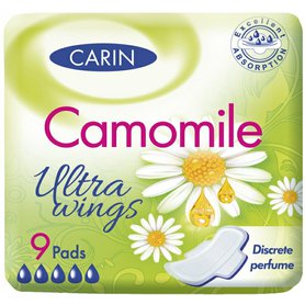 CARIN Vložky Camomile Ultra Wings 9 ks