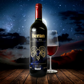 Merlot červené suché víno Znamení - Beran 750 ml 12%