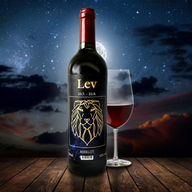 Merlot červené suché víno Znamení - Lev 750 ml 12%