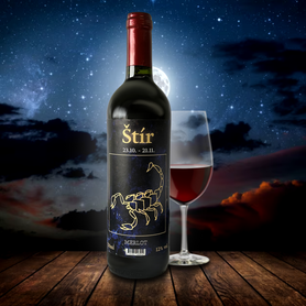 Merlot červené suché víno Znamení - Štír 750 ml 12%