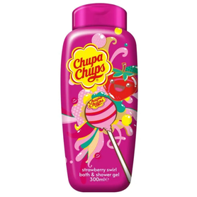 CHUPA CHUPS Sprchový gel a pěna do koupele 2v1 Strawberry swirl 300 ml
