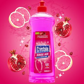 CRYSTALE Leštěnka do myčky Pink Grapefruit & Pomegranate 500 ml