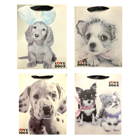 Malá dárková taška Love Dogs 23 x 18 x 8 cm