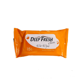 DEEP FRESH Vlhčené ubrousky Classic 15 ks - Žluté