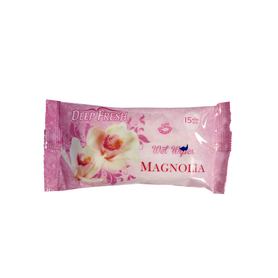 DEEP FRESH Vlhčené ubrousky 15 ks mini - Magnolia