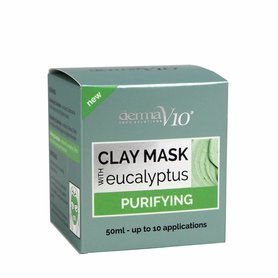 DERMA V10 Clay Mask čistící pleťová maska s eukalyptem 50 ml