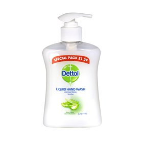DETTOL Antibakteriální tekuté mýdlo Aloe Vera & Vitamin E 250 ml BBB