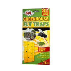 DOFF Přípravek na hubení létající hmyzu Greenhouse Fly traps 3 ks