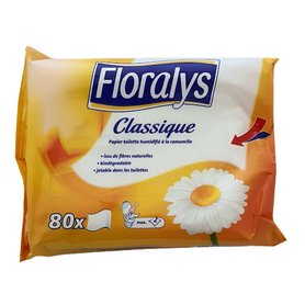 FLORALYS Vlhčený toaletní papír Classique 80 ks