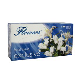 FLOWERS EXCLUSIVE Papírové kapesníky 100 ks - Různé druhy - Modré