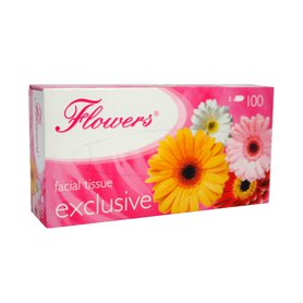 FLOWERS EXCLUSIVE Papírové kapesníky 100 ks - Různé druhy - Růžové