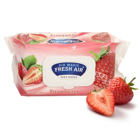 FRESH AIR Vlhčené ubrousky Strawberry 100 ks