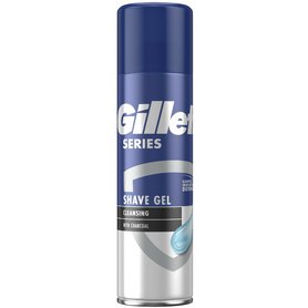 GILLETTE Gel na holení Cleansing Charcoal 200 ml