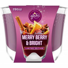 GLADE Svíčka ve skle Merry Berry & Bright 224 g