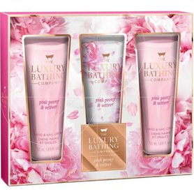 GRACE COLE Dárková sada kosmetiky - Pink peony & vetiver - krémy na ruce 3 ks