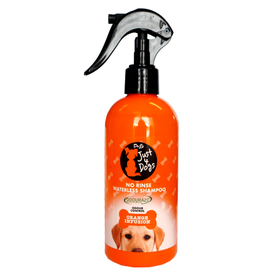 DR J'S Just 4 Dogs Bezoplachový šampon pro psy ve spreji  Orange Infusion 300 ml