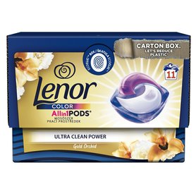 LENOR all-in-1 pods Kapsle na praní barevného prádla Gold Orchid 11 ks