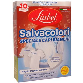 LIABEL Ubrousky na praní pro obnovu bílé barvy Salvacolori 10 ks
