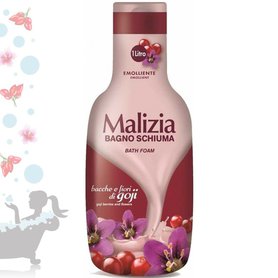 MALIZIA Krémová koupelová a sprchová pěna Goji berries & Flowers 1l