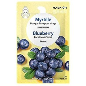 MASK ON Zpevňující pleťová maska Blueberry 23g