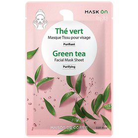 MASK ON Textilní pleťová maska Green tea 23g