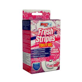 MIGHTY BURST Fresh Stripes Toilet Gel Fresh Flowers 45 ml