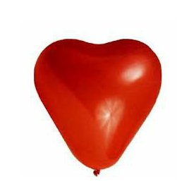 Nafukovací party balónky Srdce L - červené 5 ks